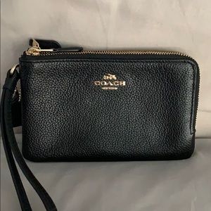 Black Coach Wrist Wallet